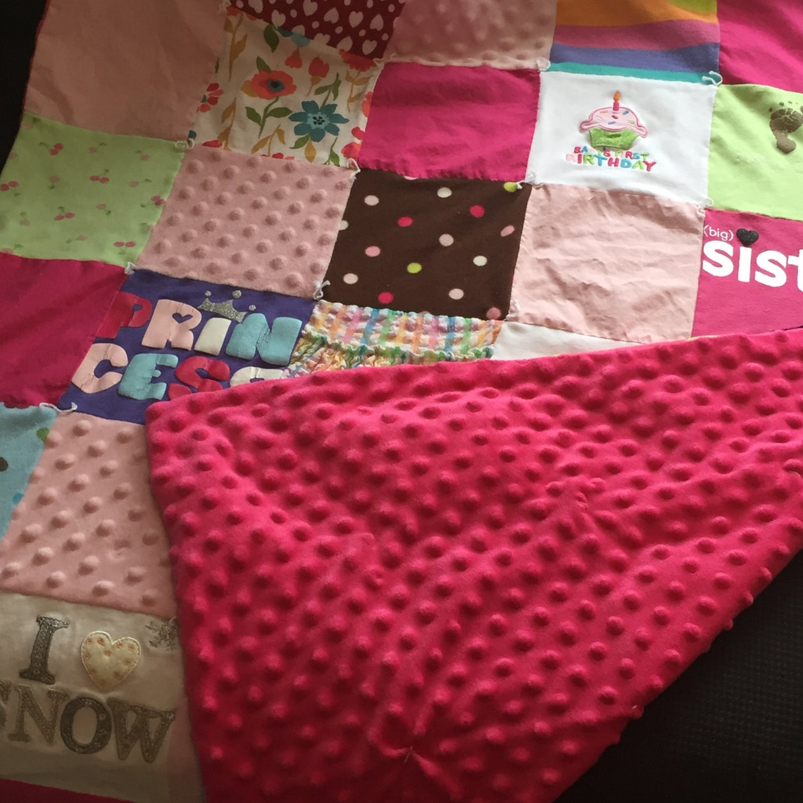 Custom Baby-toddler Clothes Blanket - Etsy