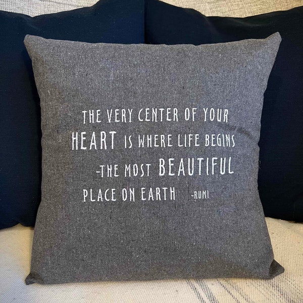 Quote Pillow Etsy
