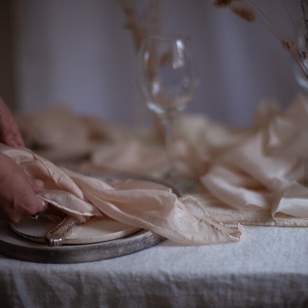 Wedding Silk Napkins - Etsy