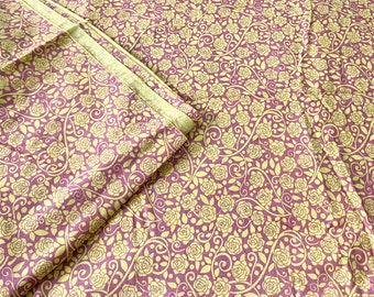 Small Roses Print Cotton Fabric, Fabric with Glitter, Small Floral,  Dress Sewing Fabric, 44 Inch Wide, sold by half yard