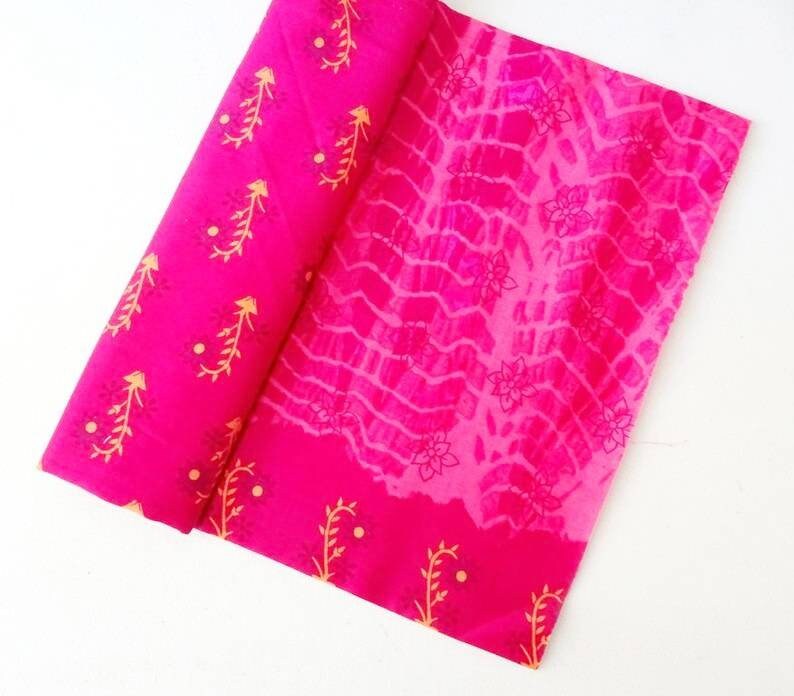 Jewel colors fabric vibrant cotton fabric Indian fabric Etsy