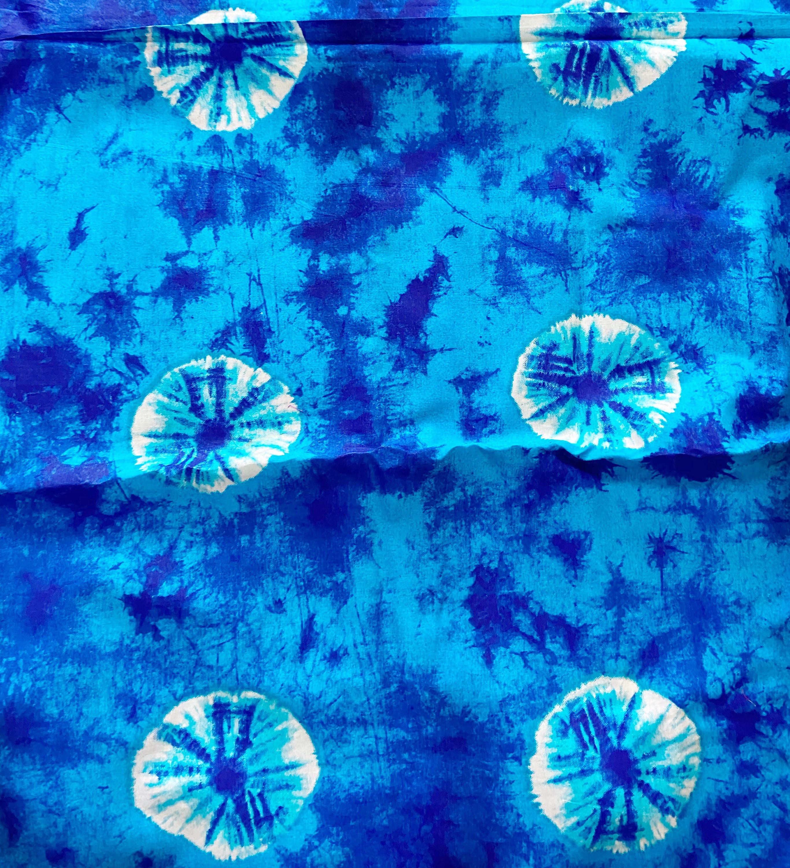 Bright shibori fabric marble tie dye shibori cotton blue Etsy