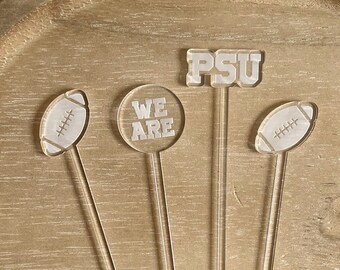 Penn State Drink Stirrers | PSU Stir Stick | College Football | Tailgate decor | Personalized Wedding Favor | swizzle stick
