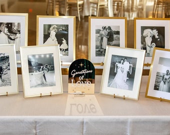 Custom Memory Table Sign | Generations of Love | Family Photos | Wedding Decor | Personalized Wedding Memory Table Sign | Memorial Sign