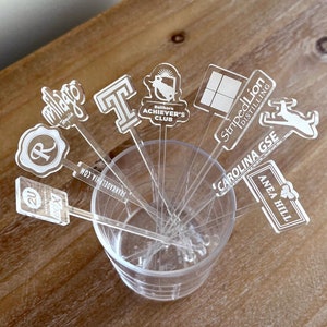 Custom Logo Drink Stirrers | Personalized Wedding Decor | Company Brand Logo | wholesale drink mixer | Bulk stir stick | swizzle stick