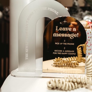 Custom After the Tone Sign / Audio Guest Book Wedding Sign / Guest Book Sign / Personalized Bar Menu / Disco / Open Bar Sign  / Metallic