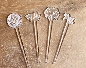 Custom Tooth Pick | Personalized Wedding Decor | Fluorescent appetizer picks | Pet pick | Dog wedding decor | Disco | Retro | Cupcake Topper