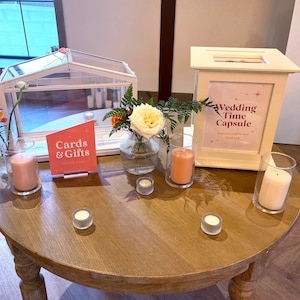 Wedding Time Capsule Custom Card and Envelope | Black and White Wedding ...