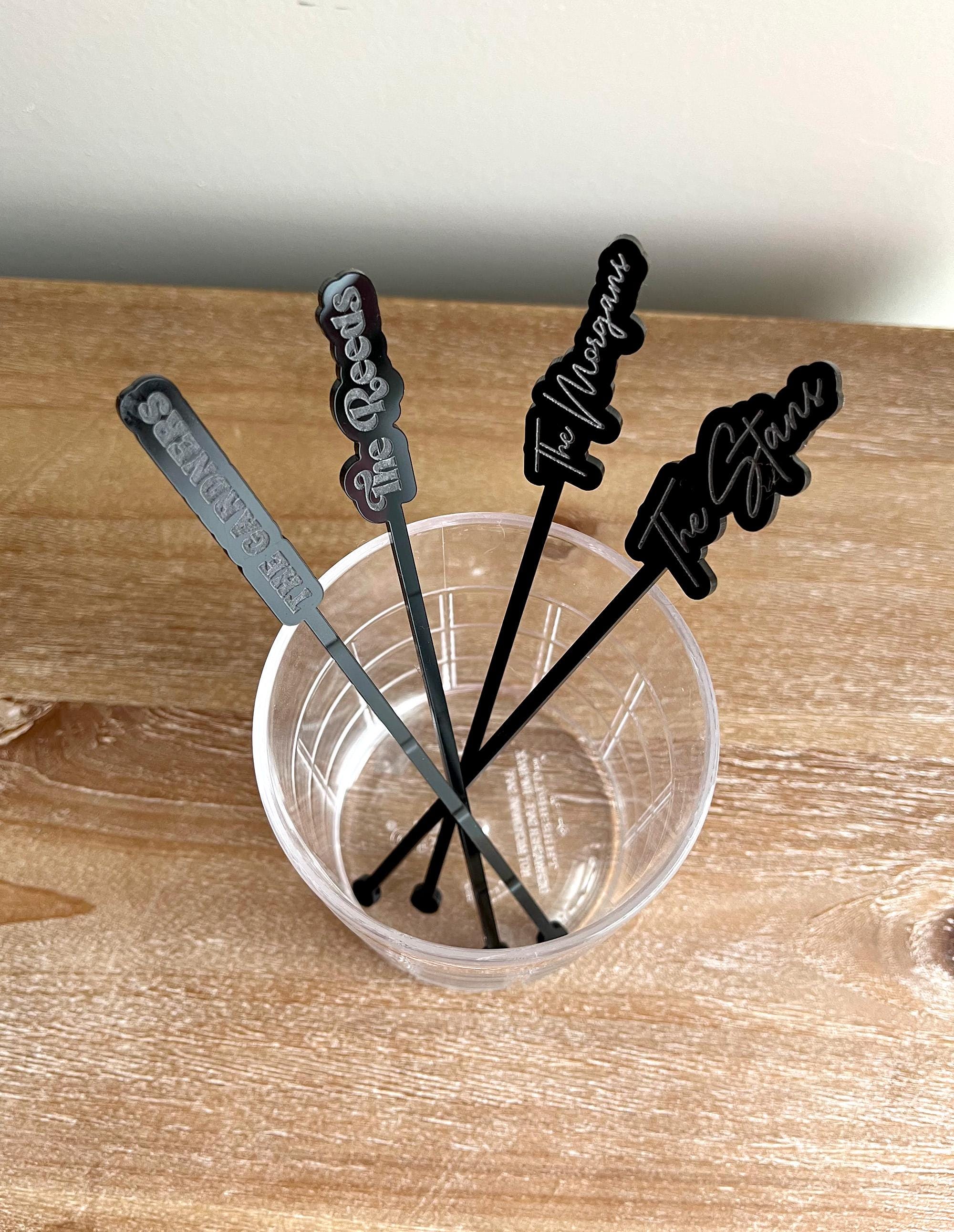100 Agitadores De Madera Personalizables Para Bebidas - Para Bodas, Fiestas, Café Y Cócteles