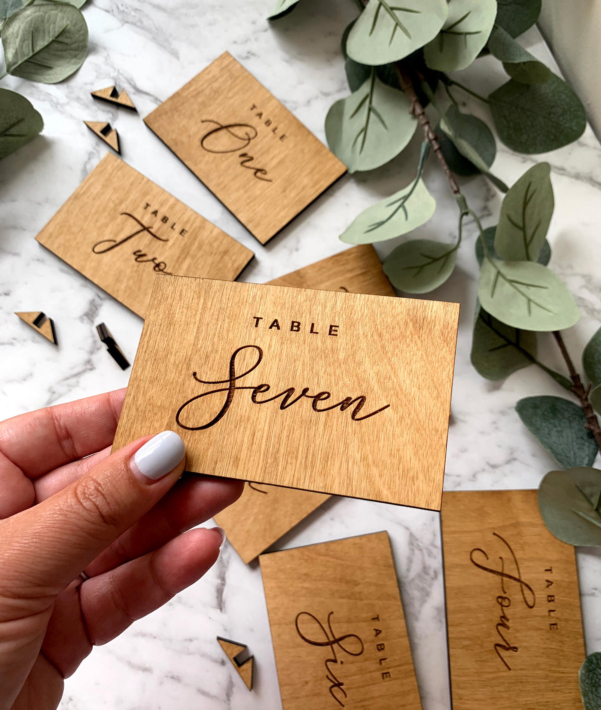 Custom Wood Table Numbers Wedding Table Number Place Card - Etsy