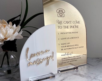 Custom After the Tone Sign / Audio Guest Book Wedding Sign / Guest Book Sign / Personalized Bar Menu / Disco / Open Bar Sign  / Metallic