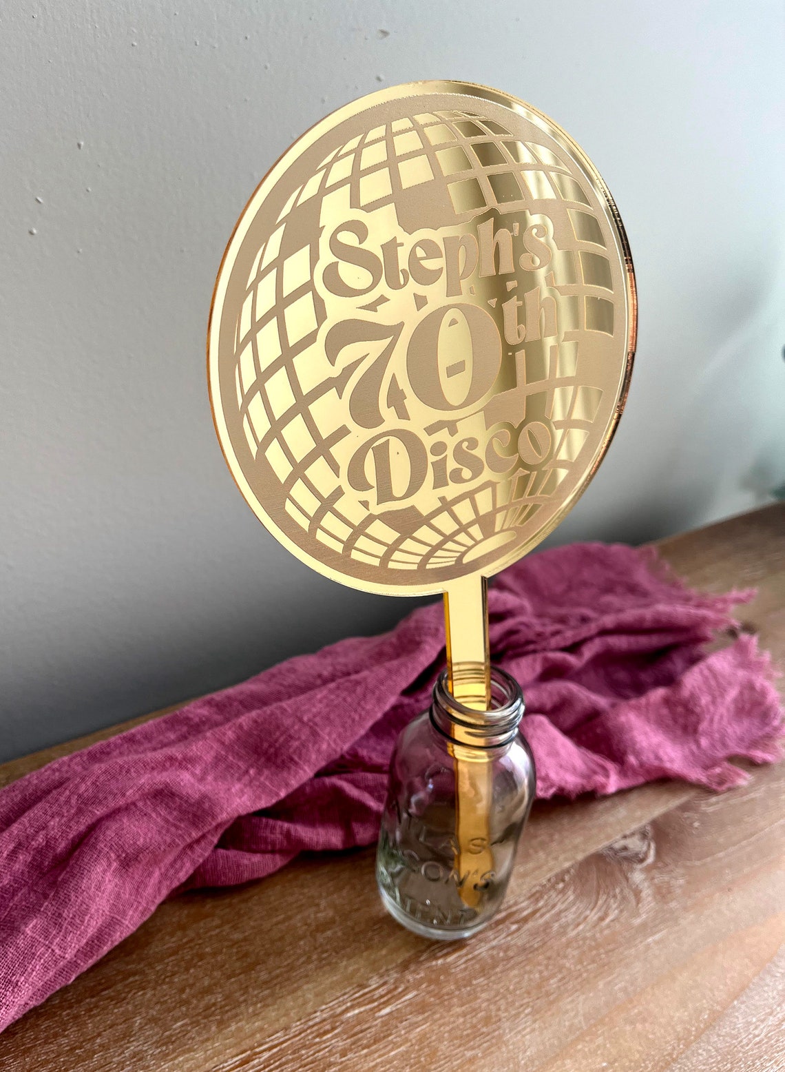 Photo Booth Topper Custom Disco Cake Topper | Photobooth Prop | Wedding Cake Topper ...