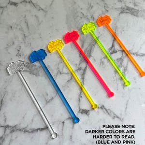 Agitadores de bebidas personalizados para cumpleaños • Decoración personalizada para el 40 cumpleaños • 60 cumpleaños • Fiesta de 30 cumpleaños • Palillo de dientes • Decoración para la fiesta de 21 cumpleaños imagen 11