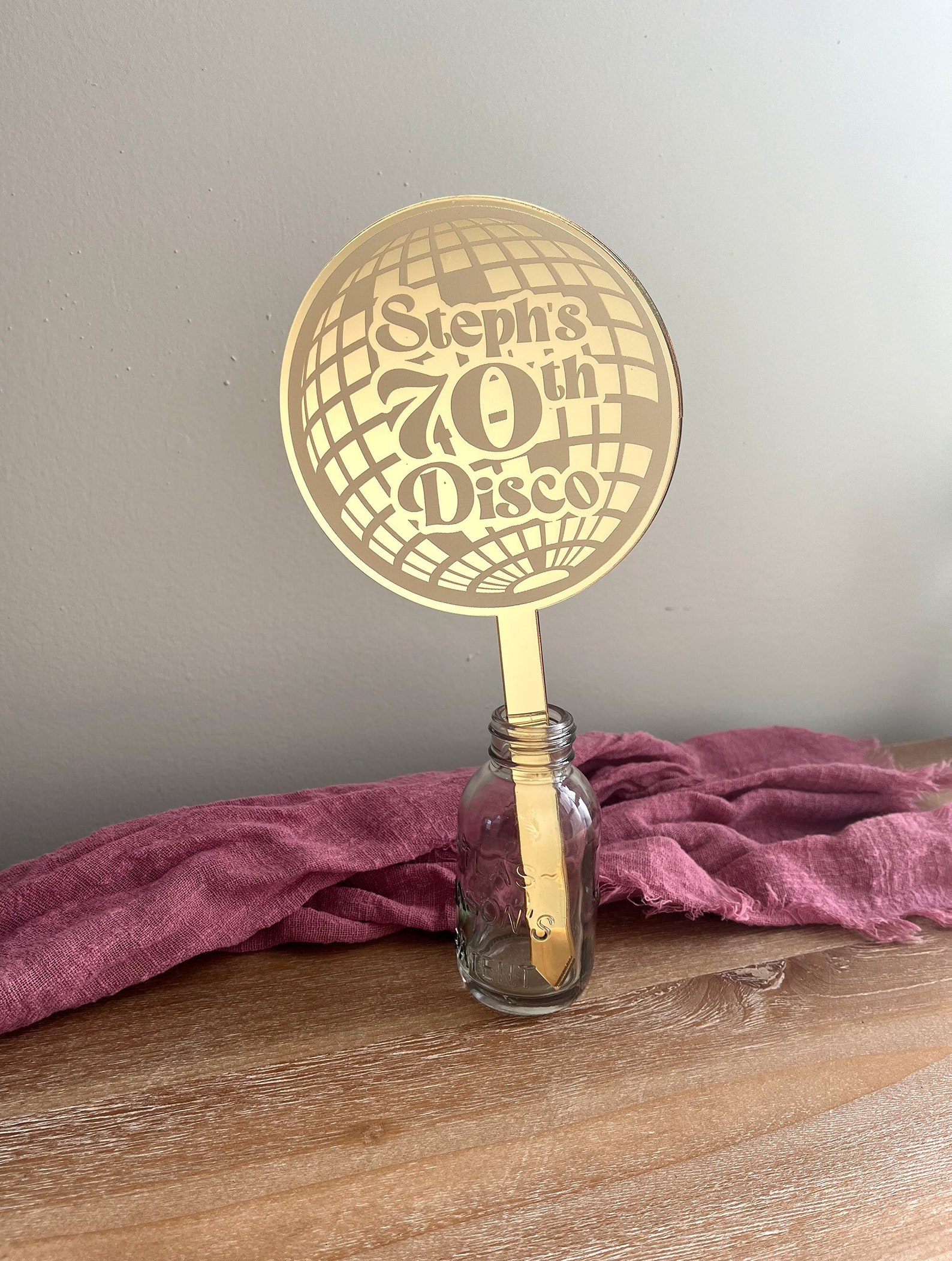 Photo Booth Topper Custom Disco Cake Topper | Photobooth Prop | Wedding Cake Topper ...