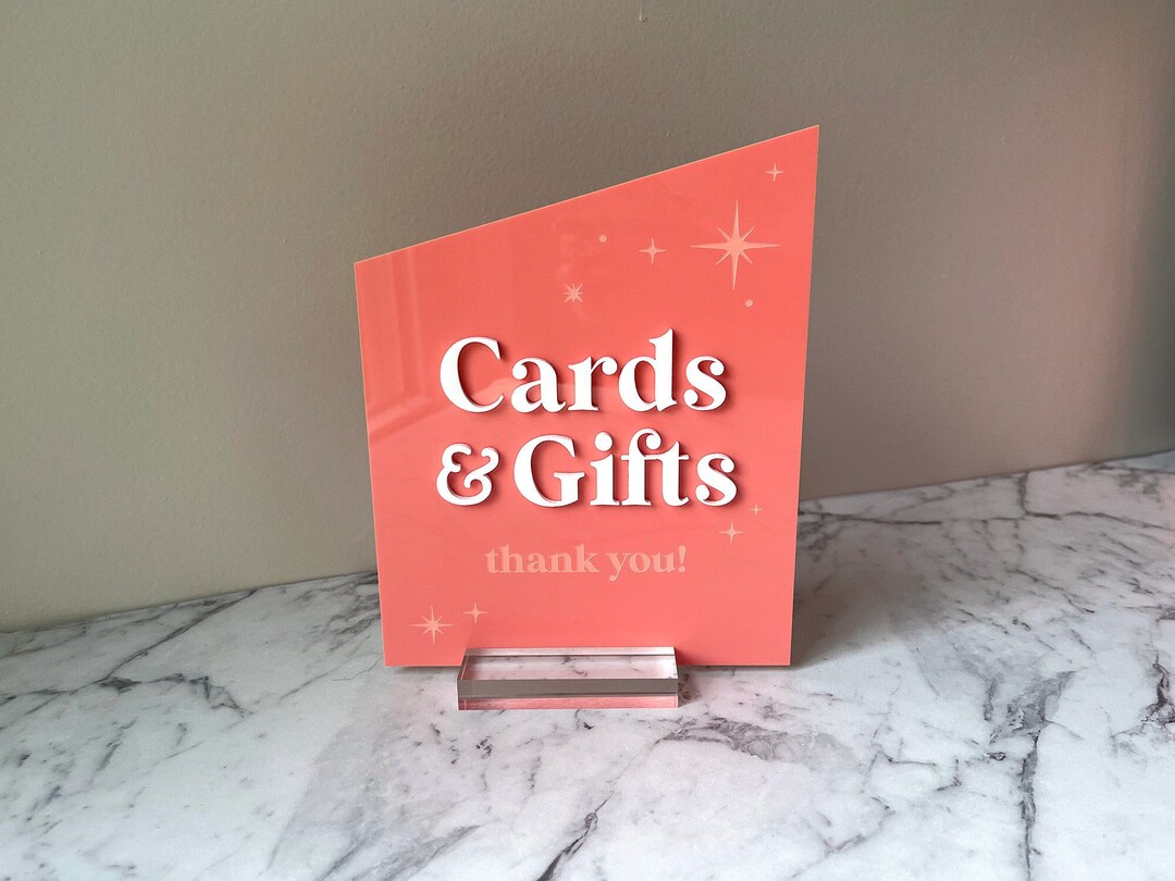 Custom Cards & Gifts Sign / Wedding Decor / Personalized Wedding Signs ...