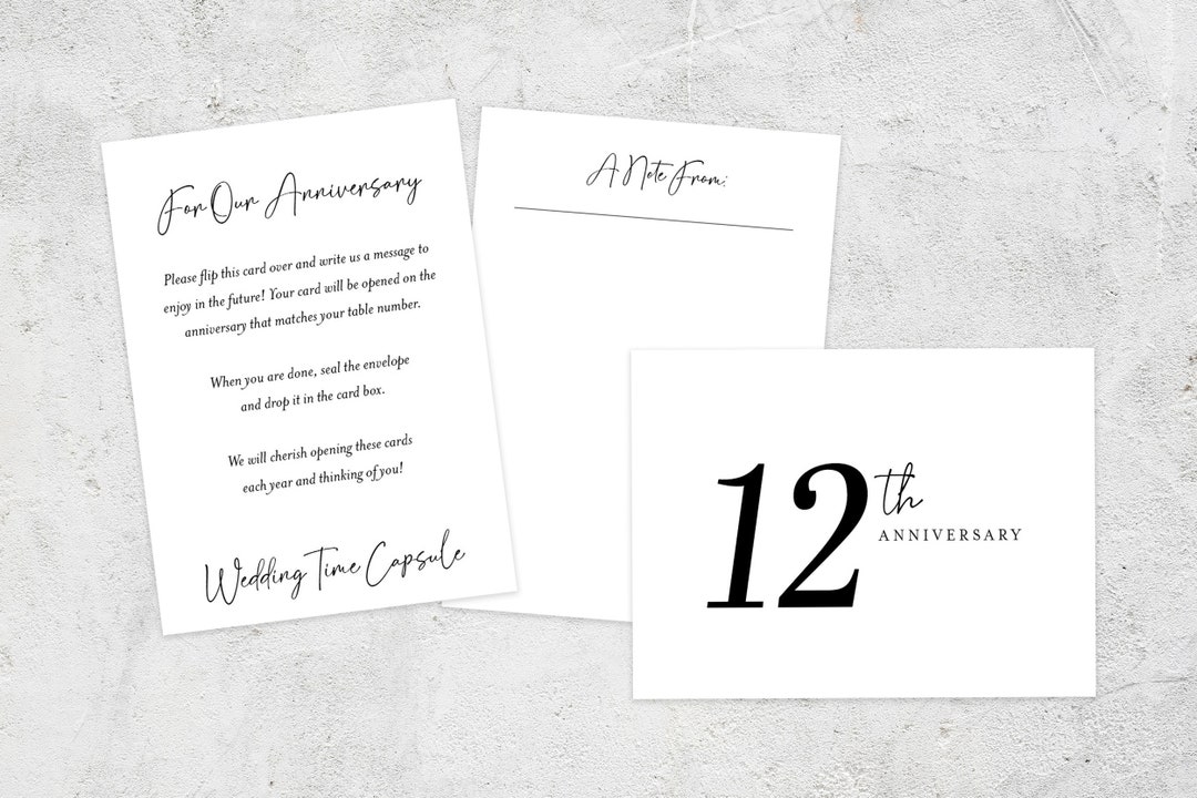 Wedding Time Capsule Custom Card and Envelope | Black and White Wedding ...