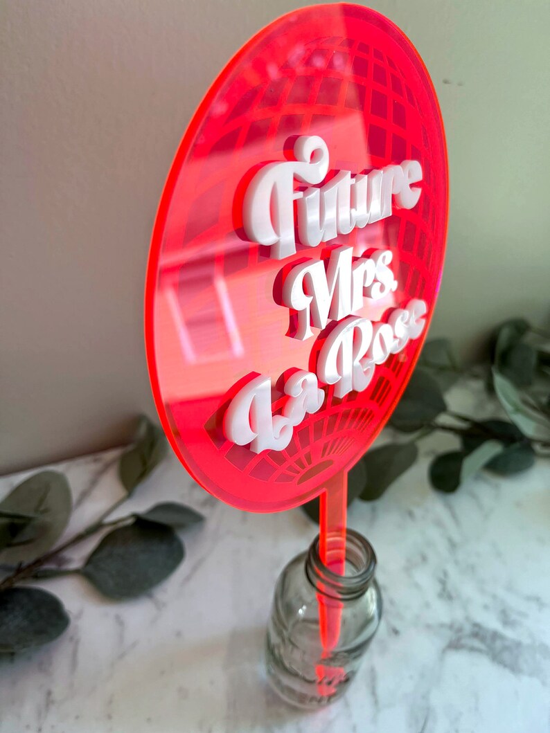 Photo Booth Topper Custom Disco Cake Topper | Photobooth Prop | Wedding Cake Topper ...
