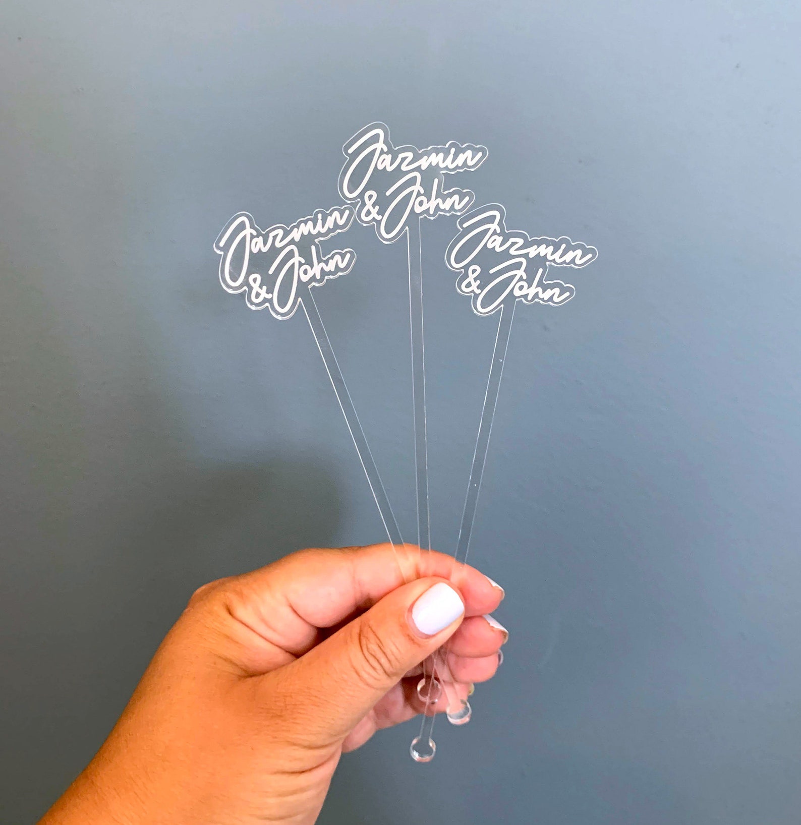 Custom Name Drink Stirrers Personalized Wedding Decor Etsy