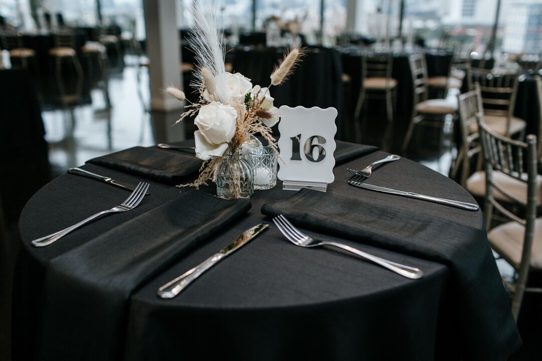 Wavy Custom Table Numbers / Colorful Wedding Decor / Disco Table ...