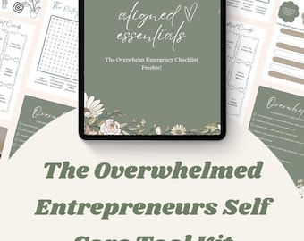The Overwhelmed Entrepreneurs Self Care Tool Kit  - Digital Download