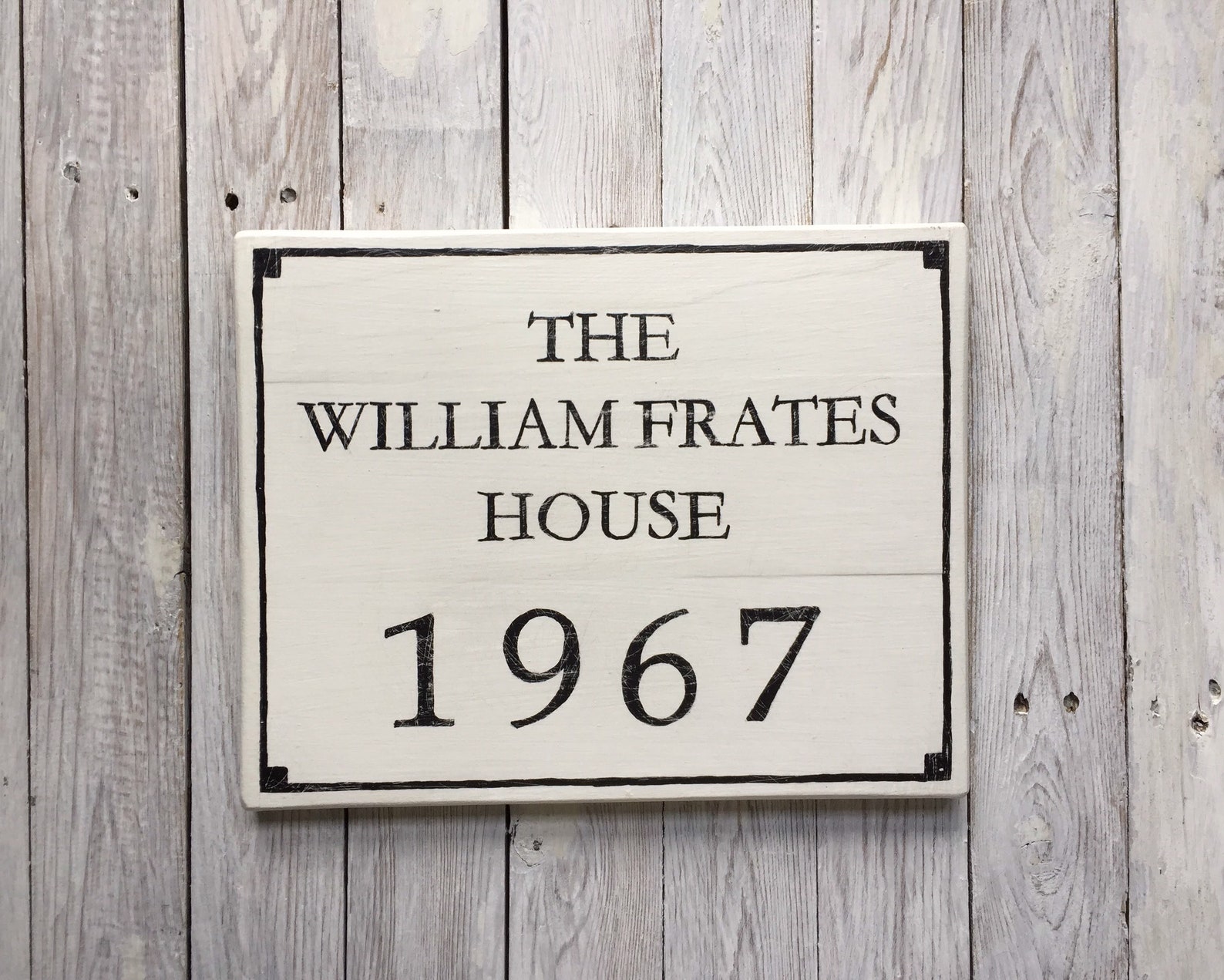 Custom Historic House Plaque Circa Plaque Wooden Sign Etsy