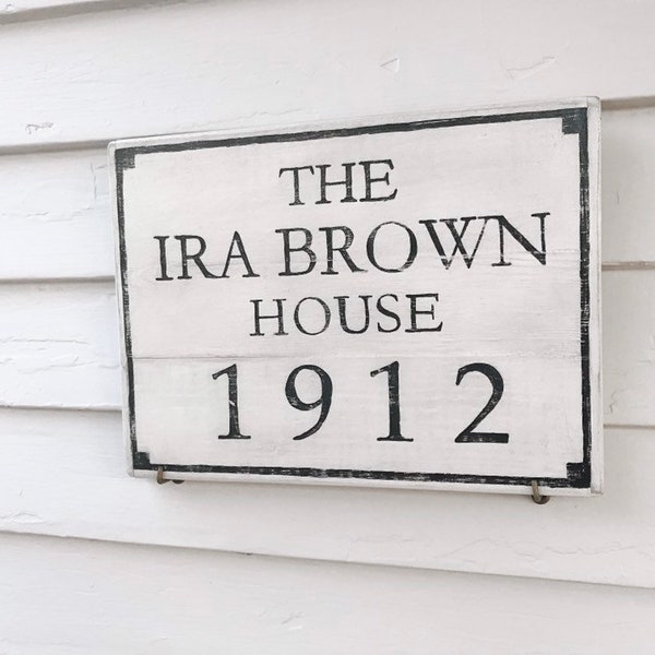 Custom Historic House Plaque - circa plaque, wooden sign