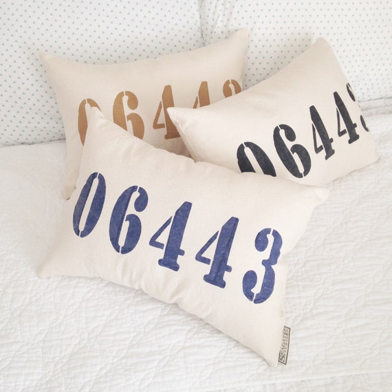 etsy zip code pillow