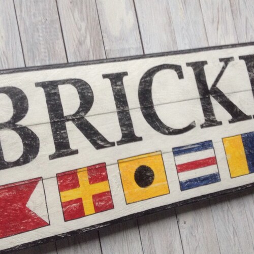 Nautical Flag Personalized Name Wooden Sign Nautical Flag Etsy