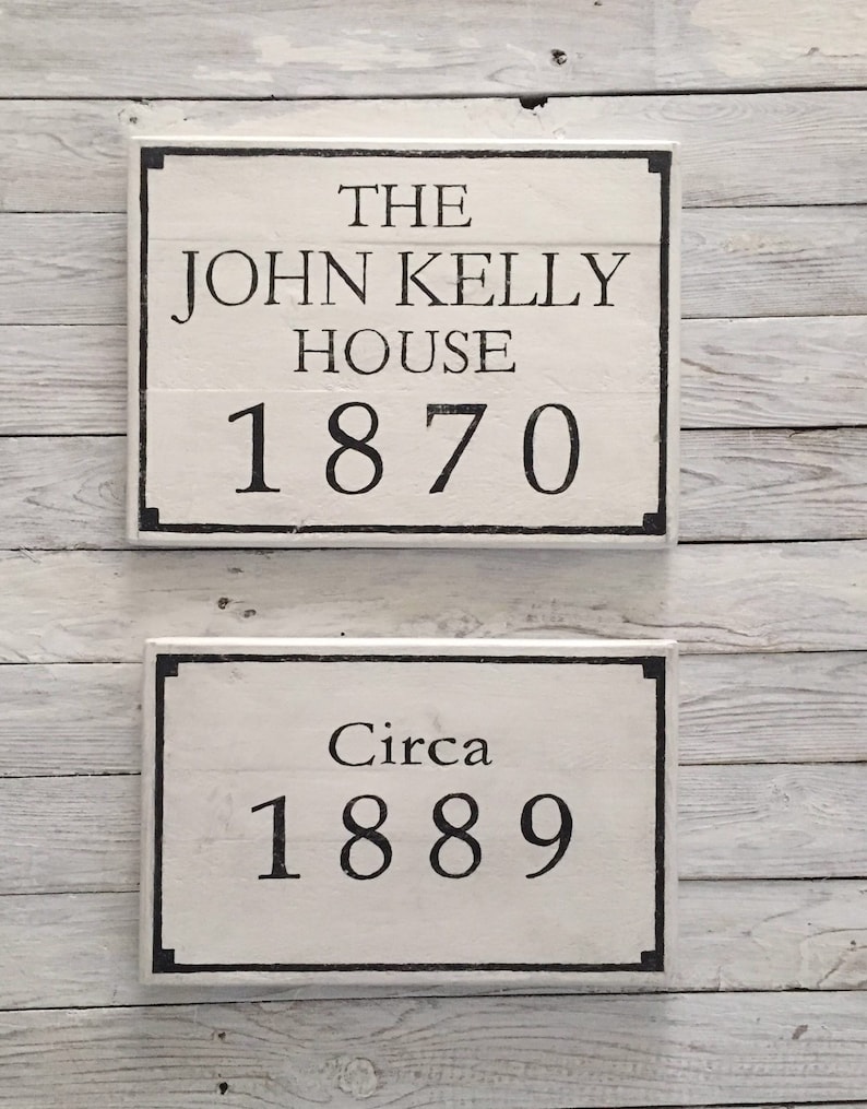 Custom Historic House Plaque circa plaque wooden sign Etsy