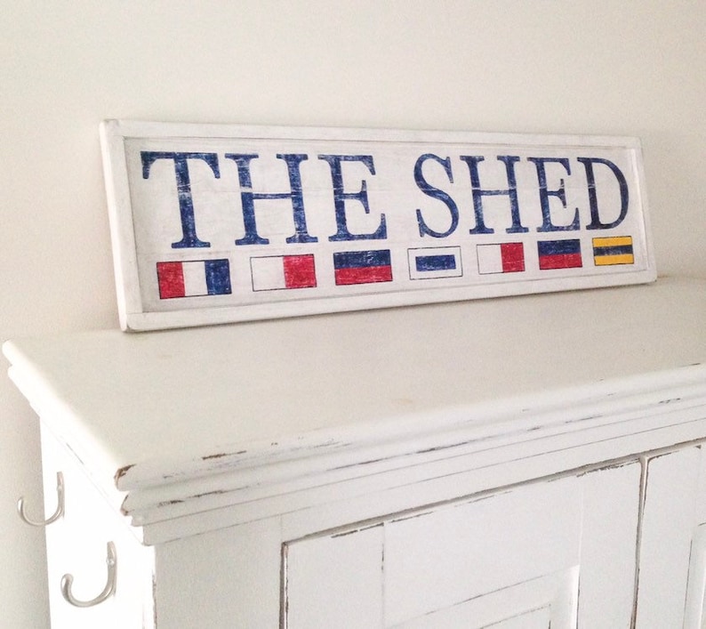 Custom Nautical Flag Sign Nautical Flag Wooden Sign Etsy