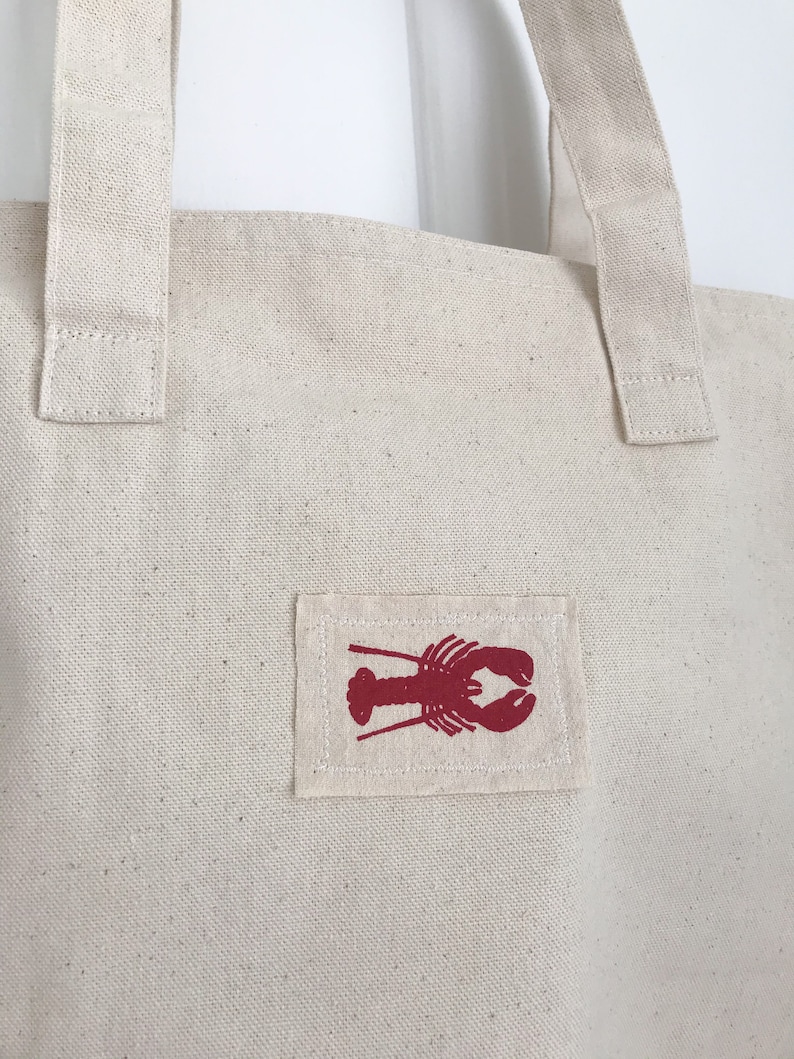 Red Lobster Tote Bag Jute and Canvas tote bag 2 styles