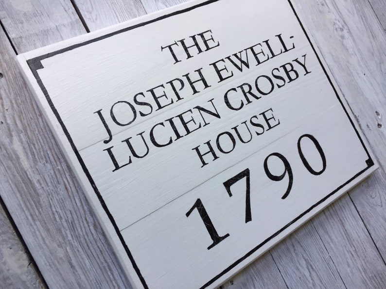 Custom Historic House Plaque Circa Plaque Wooden Sign Etsy