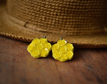 Yellow Floral Summer Festival Earrings