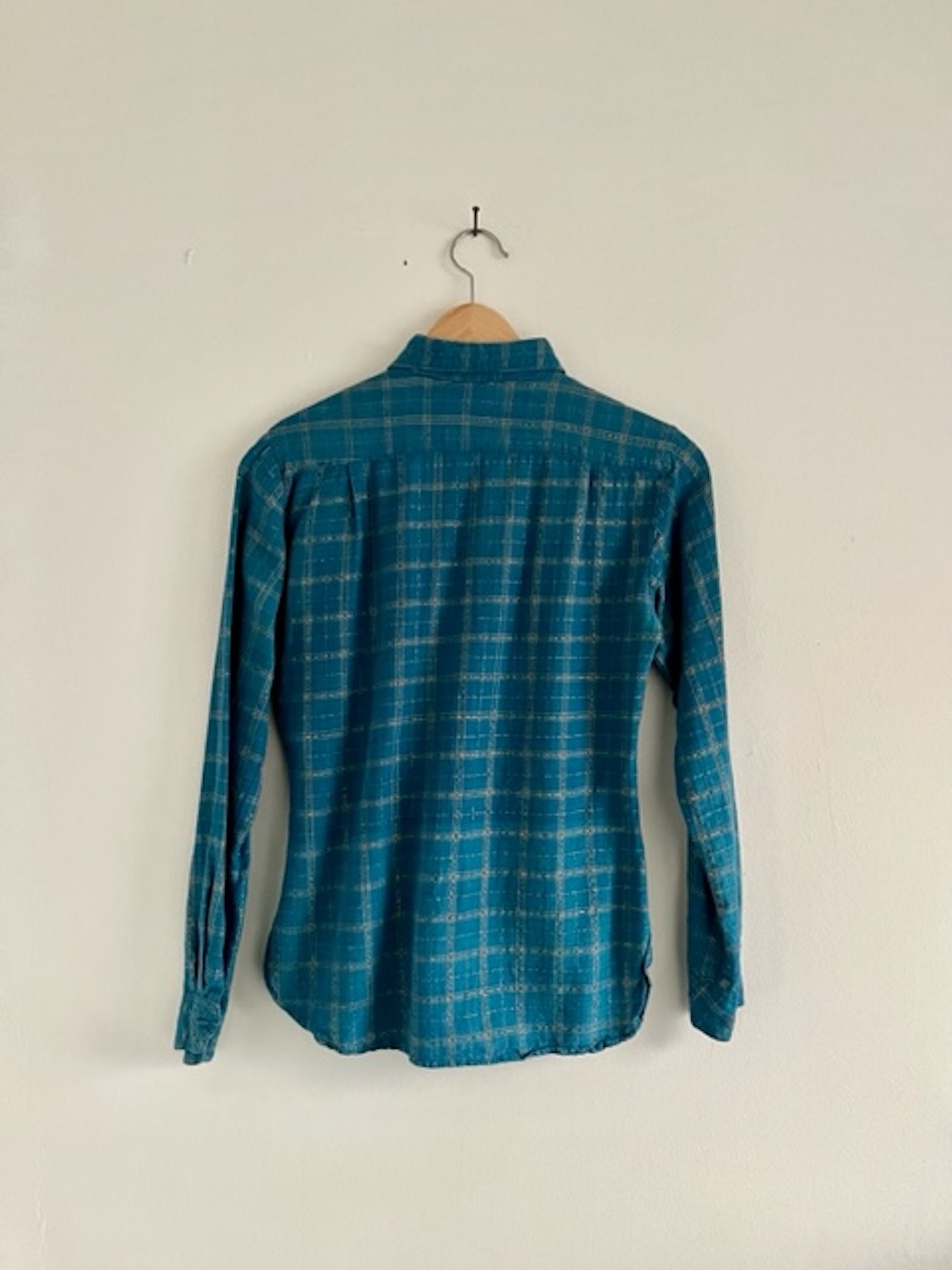 【KOOLOSET】Vintage Original Patch Check Shirt Vintage 1920-30s Jc Penny Sportclad flannel style shirt wool