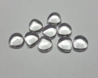 Natural Crystal Quartz Heart Shape Gemstone Healing Crystal Loose Stone Gift for Her
