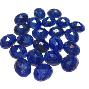 Oval Rose Cut Sapphire Cabochon: Loose Gemstone (5x7-12x16 MM)