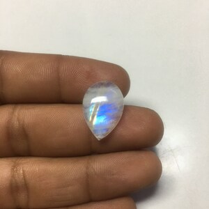 Natural Rainbow Moonstone Flat Back Cabochon Loose Gemstone image 10