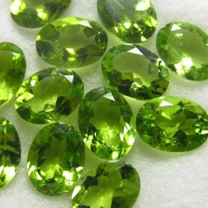 AAA Peridot Oval Cut Loose Gemstone: 3x4 to 8x10 MM