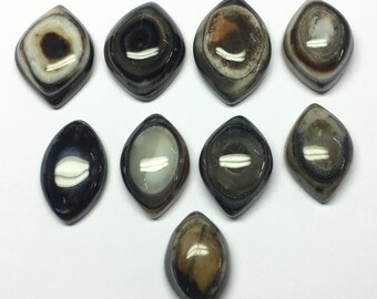 Natural Sulemani Hakik  Eye Agate Cabochons Gemstone for Jewelry Pendant Making
