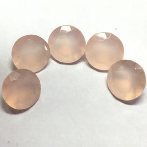 Pink Chalcedony Round Cut Pointed Back Loose Gemstone 3,4,5,6,7,8,9,10,11,12,13,14,15,16,18,20,21,22,23,24,25,26,28,30 MM GEMSOCEAN