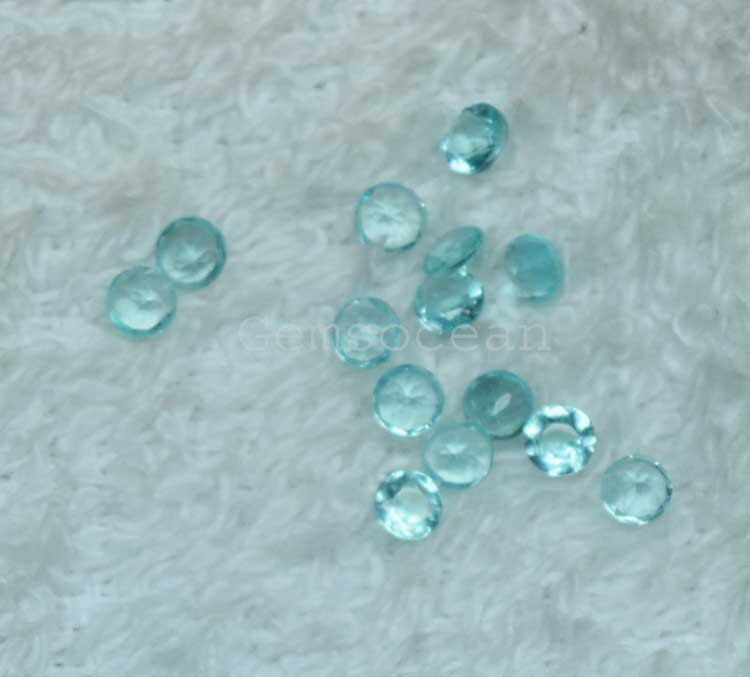 Lot Of 15 Pc AAA Quality Natural Green Apatite 3.5 MM Round Cut Loose Gemstone