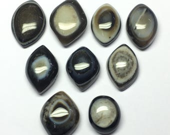 Natural Sulemani Hakik Eye Agate  Cabochon Gemstones Free Size Pendant