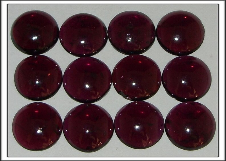 Lot of Stunning 25 Pieces AAA Quality GARNET Round Cabochon 7x7 mm Loose Gemstone Calibrated