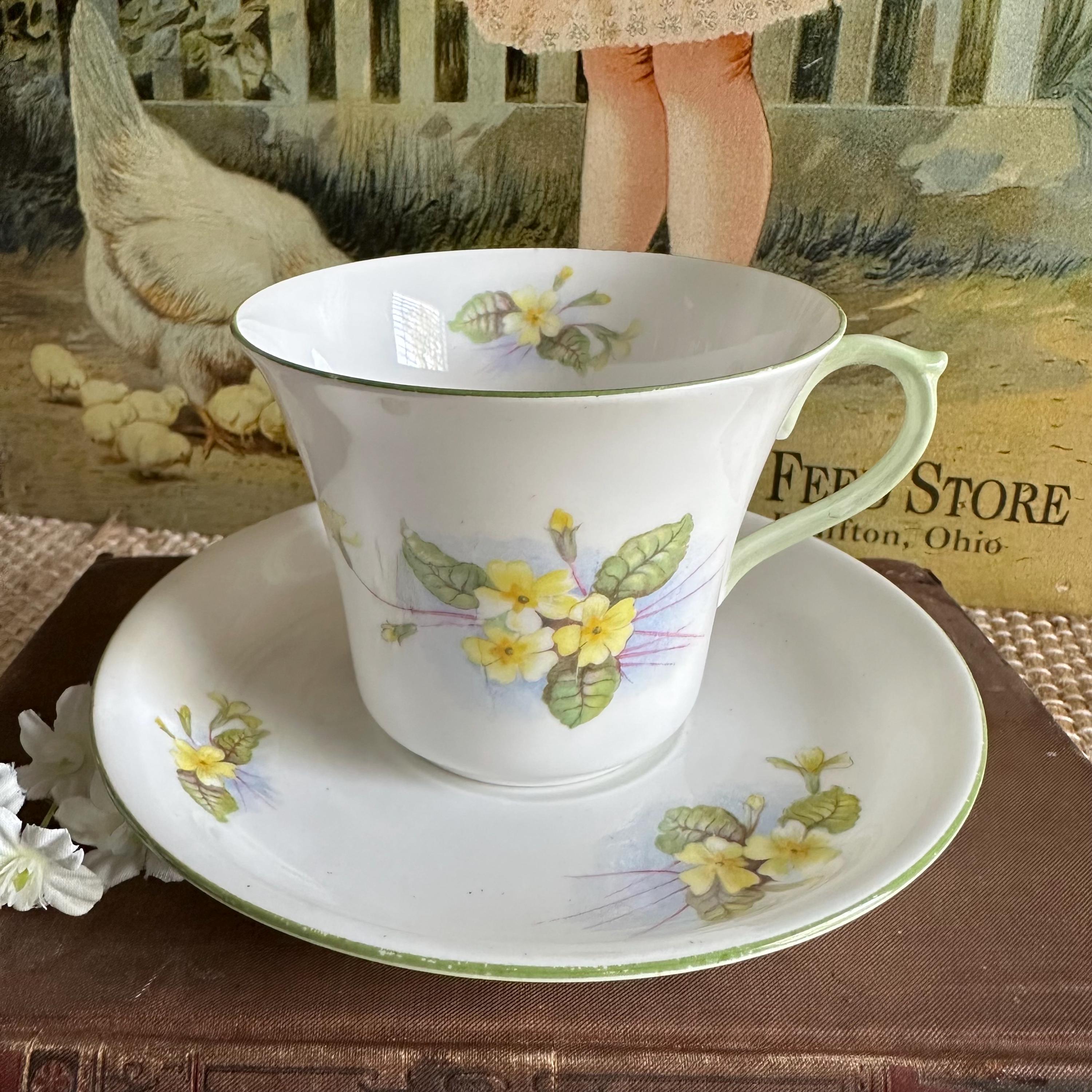 美品 Shelley Primrose プリムローズ チンツ ラウンド ケーキ皿 美品 Shelley Primrose プリムローズ チンツ ラウンド ケーキ皿