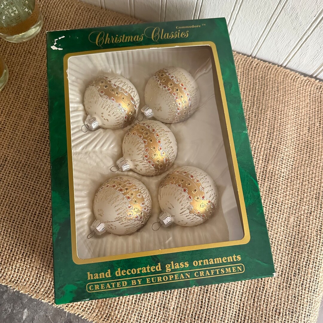 Vintage Glass Christmas Ornaments/retro Christmas Bulbs Etsy