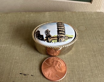 Vintage Pill Box/Pisa Souvenir Italy