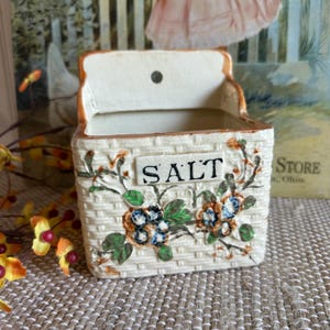 Vintage Salz Box/Küche Kanister/Behälter/Made in Japan Handbemalt