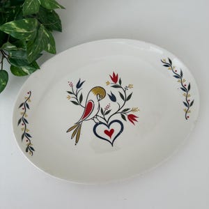 Vintage Homer Laughlin Oval Platter 11 1/2”/Rhythm Pattern