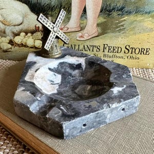 Vintage Marble Ashtray - Etsy
