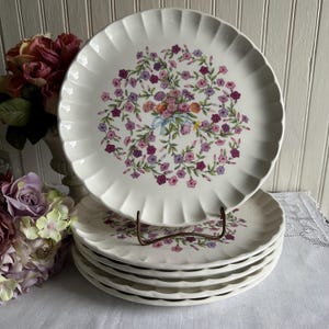 Shabby Chic Dinner Plate/Sold Seperately/Vintage WS George Bolero Fiesta Pattern/Cottagecore China